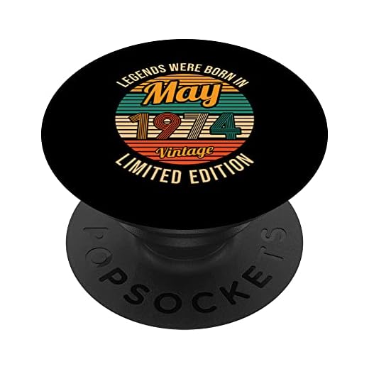Las leyendas nacieron en mayo de 1974. Cumpleaños número 49 PopSockets PopGrip Intercambiable