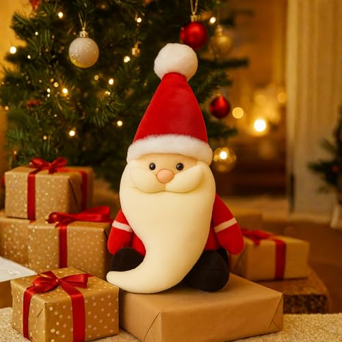 Image of Santa Claus Soft Toy 30cm | Plush Santa Claus Soft Toy | Stuffed Santa Clause | Perfect for Holiday Decor and Christmas Gifting (30cm)