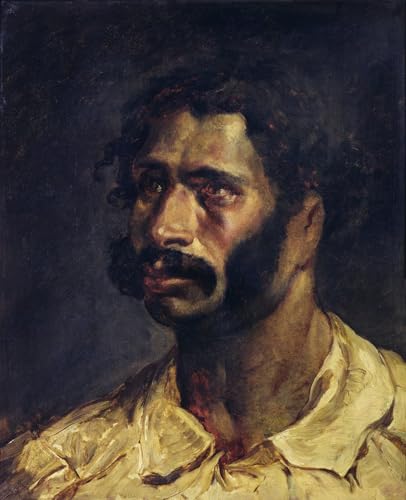 Portrait du charpentier Géricault impression sur toile 60x90cm pour décoration murale salon
