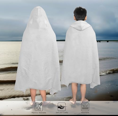 Image of ORIGINAL KIDS Hooded Bath Towel Wrap - Ultra Soft 100% Cotton Kids Towel