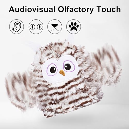 Juguete interactivo para gatos con forma de búho automático y lavable 5