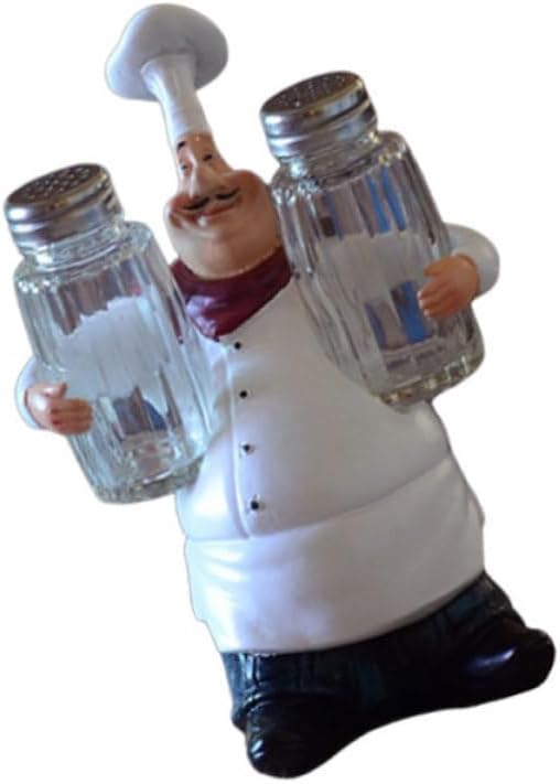 Kitchen Chef Ornament Resin Desktop Sculpture for Tabletop Decoration