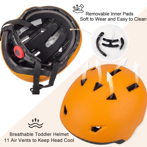 Image of Toddler Helmet, Adjustable Kids Bike Helmet for Ages 1-3-8