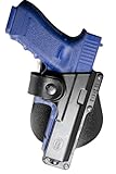 Fobus Tactical Speed Holster Paddle GLT19 Glock 19,23,32 / S&W 99 Compact/ M&P Compact holds Handgun with Laser or Light , Black