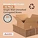 Aviditi 15156 Flat Corrugated Cardboard Box 15
