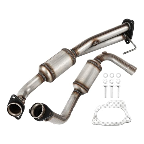 KAC 2PCS Front Catalytic Converter for Ranger 3.0L 2004-2006, B3000 2004-2006, Y Pipe Catalytic Converters Kit Direct-Fit Automotive Replacement OEM#14613 (EPA Compliant)