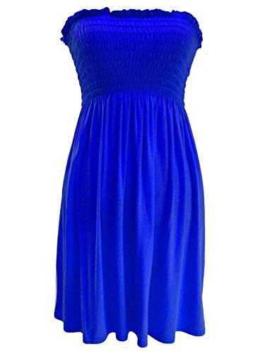 Generic Damen Sommer Kurzes Bandeau Trägerloses Kleid
