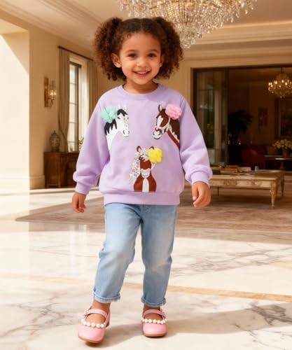 Image of Hongshilian Unisex Kids Cute Cartoon Cotton Sweater Shirt