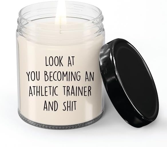 Athletic Trainer Candle, Athletic Trainer Gifts, Gift for Athletic Trainer, Athletic Trainer Lovers, Birthday Christmas Basket Gift Idea
