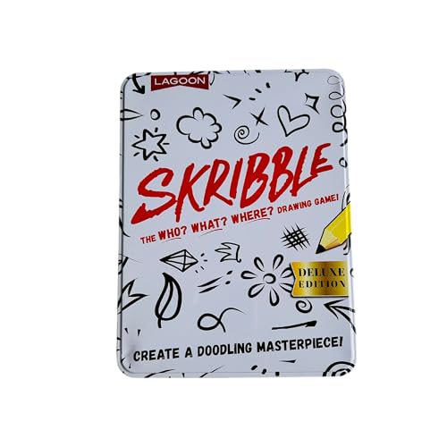 University Games Skribble The Crazy Drawing Game Large Deluxe Game in a Tin, 25cm x 15cm x 0.1cm - Image 2