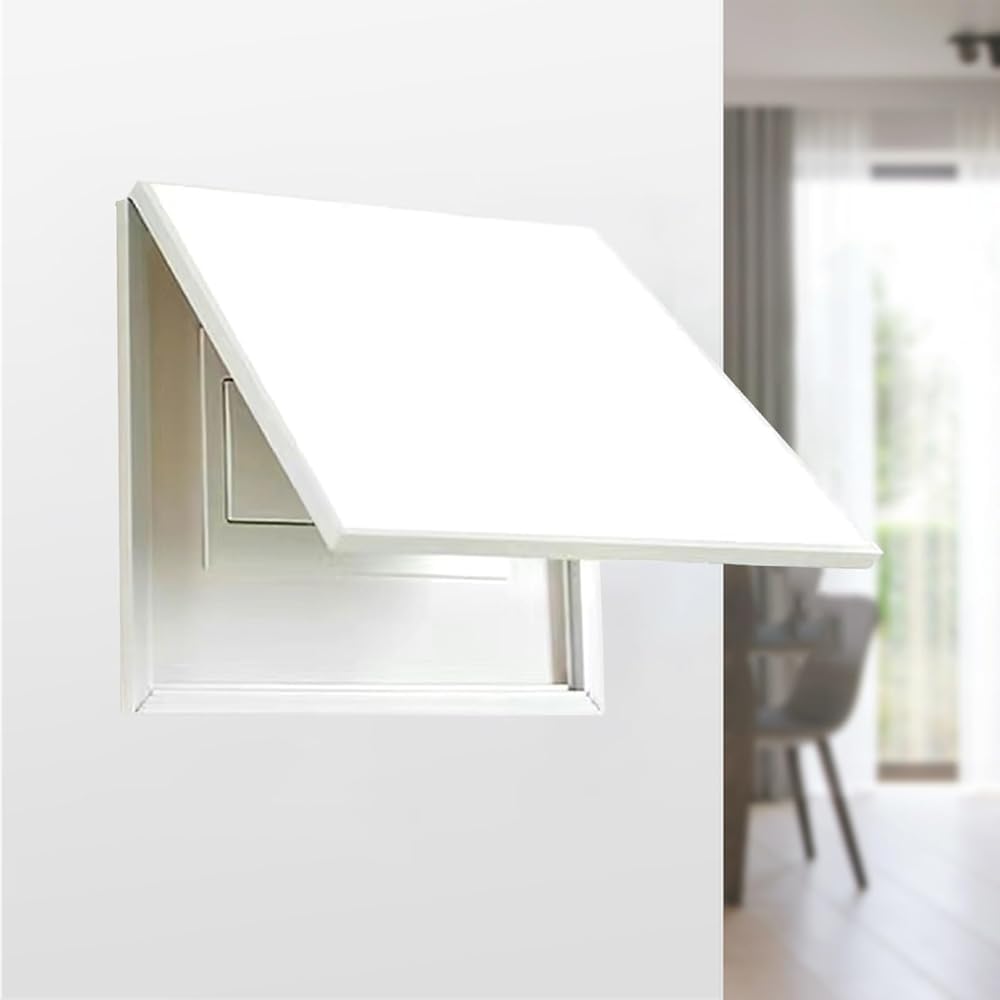 Copricontatore Elettrico Decorativo WPC Bianco - Scatola Mascheratura Per Contatori Luce Senza Perforazione - Foto 8