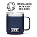 YETI Rambler 10 oz Stackable Mug, Vacuum Insulated, Stainless Steel with MagSlider Lid, Navy