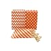 Orange Goodie Bags, Halloween Candy Treat Bags, Mini Favor Bags, Kids Party Bags, 75 Pack - Orange Striped, Polka Dot & Chevron Bags