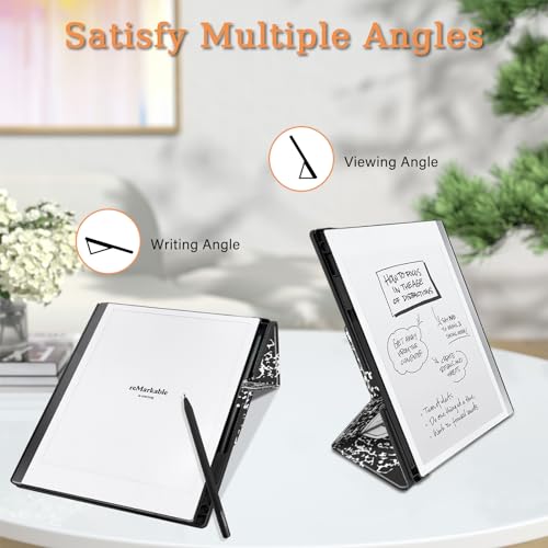 Case for Remarkable 2 Paper Tablet 10.3" 2020 Released,Lightweight and Hard Back Shell Protective Book Folio Cover with Built-in Pen Holder,Comes with Remarkable 2 Pen Tips.