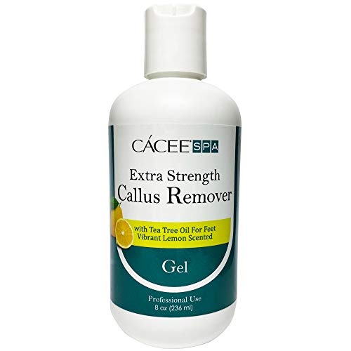 Cacee Callus Remover for Feet 8oz, Gel Formula with Tea Tree Oil