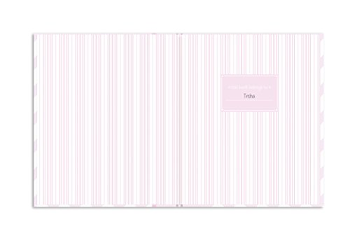 Lil' Peach Chevron Babybook, Pink - Image 4