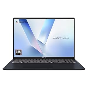 ASUS Vivobook 16 M1607KA Laptop | 16.0-inch 16:10 WUXGA Screen | CoPilot+ PC | AMD Ryzen AI 7 350 | 16GB RAM | 1TB PCIe SSD | Windows 11 Home