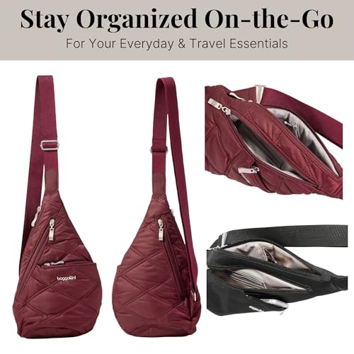 Image of Baggallini Mini Sling - 12x7 Sling Crossbody Bag Backpack with Adjustable Shoulder Strap