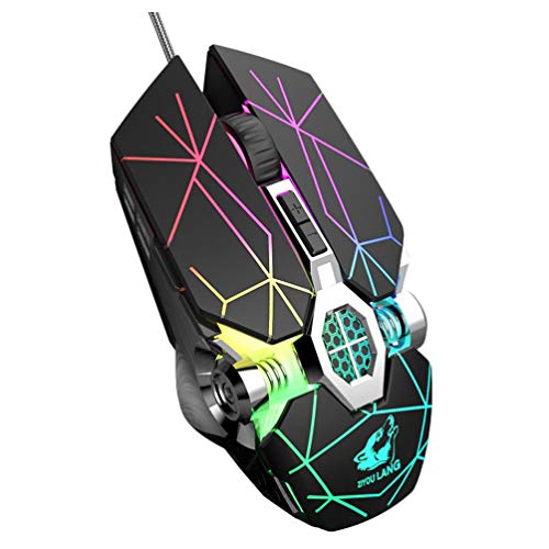 Solustre Lap Desks Lap Desks Gaming Rgb Wired Gaming Usb Computer Mice Led Gaming Desktop Laptop Pc Computer Professional Gaming Black Grey Wireless Led Linux Laptop #TOP15