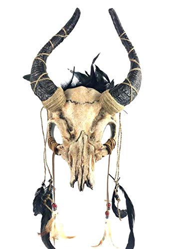 KB Ram Skull Masquerade Mask in Natural Tones M39565 Head Band Mask