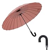 Regenschirme sind einfacher zu halten und fühlen sich komfortabler.Es ist ergonomisch an einem regnerischen Tag, halten Sie es fest, ohne sich Sorgen um das Gleiten zu machen.