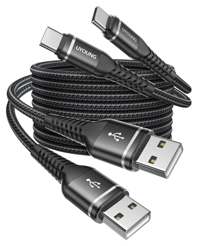 Image of USB to USB C Cable Fast Charging 3FT, 2Pack USBA to USBC Cable for CarPlay