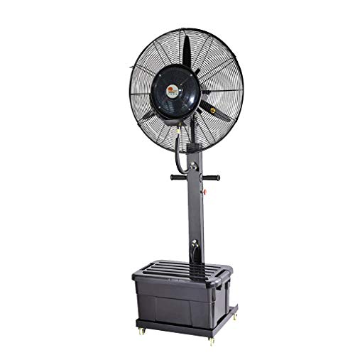 Low Noise Humidified Standing Fan Misting with 3 Cooling Speeds 90 Oscillated Strong Motor Oscillating Spray Pedestal Floor Fans for Industrial Commercial and Outdoor Use 220V50Hz