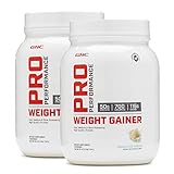 GNC Pro Performance Weight Gainer - Vanilla Ice Cream, Twin Pack, 6 Servings per Bottle, High-Quality Protein to Increase Mass