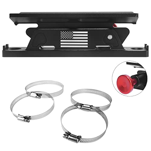 Fire Extinguisher Mount Kit, Beiguoo Adjustable Roll Bar Fire Extinguisher Mount Holder for Jeep Wrangler TJ JK JKU JL UTV Polaris RZR Ranger Camper Van, Aluminum
