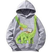 Pilipulu Sudaderas con Capucha para Niño de Algodón, Dinosaurio