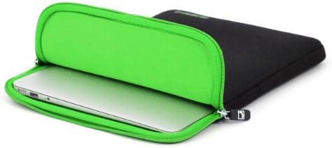 COOL BANANAS ShockProof Sleeve | Bag | Case with strong nylon and memory-foam-effect for best protection | perfectly fitted for Apple MacBook Air 11 inch | Color green