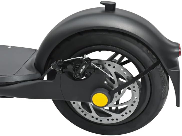 Close-up of the rear wheel and disc brake system of the E-GLIDE SPARK HR-F40 Electric Scooter