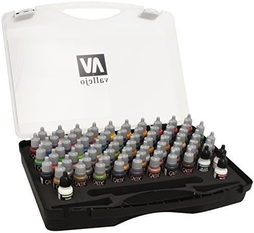 VALLEJO PAINTS Vallejo Acrylic Paints 72172 Game Color Paint Set in Plastic Storage Case