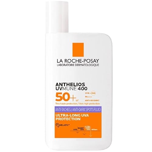 La Roche-Posay Protetor solar antimanchas, SPF 50+, fórmula com Mexoryl 400, flu