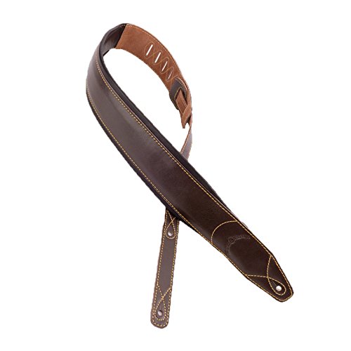 Walker & Williams C-22-BRN Sangle de guitare rembourrée faite à la main en cuir pleine fleur pour guitares acoustiques… - Les Beatles, Paul McCartney, John Lennon, RIngo Starr, George Harrison Walker & Williams C-22-BRN Sangle de guitare rembourrée faite à la main en cuir pleine fleur pour guitares acoustiques… – Image 4
