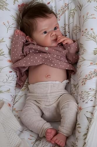 Muñeca Reborn Bebé Realista 45 cm Silicona miniatura 1