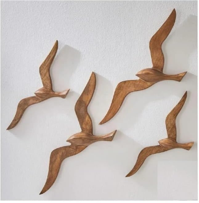 HOME DECOR HANDICRAFTS HDH 1393 -A Set of 04 No. Flying Birds(Eagles), Color-Copper-PVD Coated, Material-Aluminum Casting,Light weight (Copper)-image-15