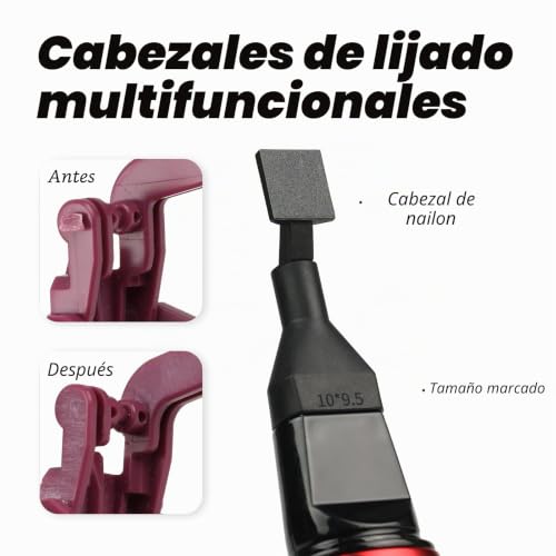 Miniatura 6 de Lijadora De Pluma Inalámbrica, Lijadora Recíproca Velocidad Variable Pluma De Lijado Eléctrica De Carga Rápida Usb Mini Ajustable De 3 Velocidades Con 8 Cabezal De Lijado Y Papel De Lija Autoadhesiv