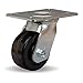Hamilton S-GS-4P Swivel Caster GS 4X2 PLASTEX 800 Bright Zinc Plated