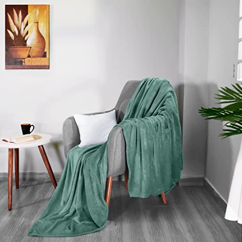 Image of Utopia Bedding Fleece Blanket Twin Size Celadon 300GSM Luxury Anti-Static Fuzzy Soft Microfiber Bed Blanket (90x66 Inch)
