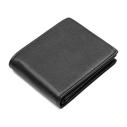 Polare Men's RFID Blocking Cowboy Genuine Natural Crazy Horse Leather Bifold Wallet2