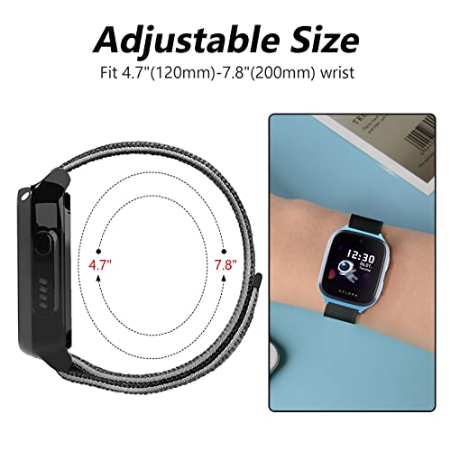 Kuaguozhe Xplora X4 Kinderarmband, alleen compatibel met Xplora X4 armband, zacht, sport, nylon, verstelbare… - Afbeelding 4