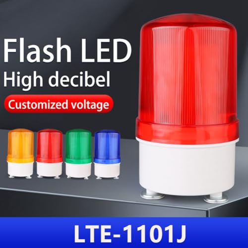Luz indicadora con baliza giratoria y decibelios ajustables en pared 4