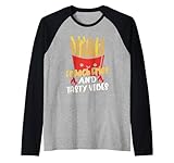 Design frites et saveurs savoureuses Manche Raglan