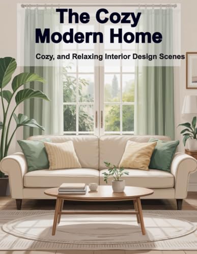 The Cozy Modern Home: A Bold and Easy Adult Coloring Book with Simple and Relaxing Interior Design Scenes for Stress Relief and Fun image 2