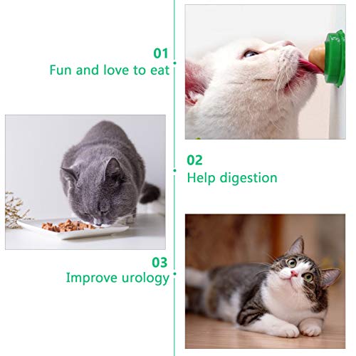 TEHAUX Bola de doces para gatos - 3 peças de lanche para gatos lambendo bola de açúcar, bola de pare