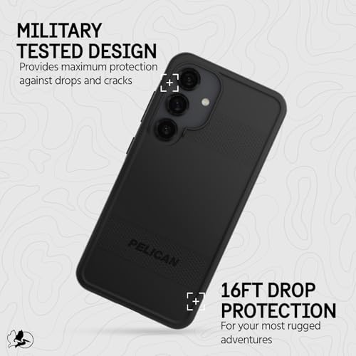 Pelican Protector Samsung Galaxy S25 Case - Rugged Phone Case - Black - image 3