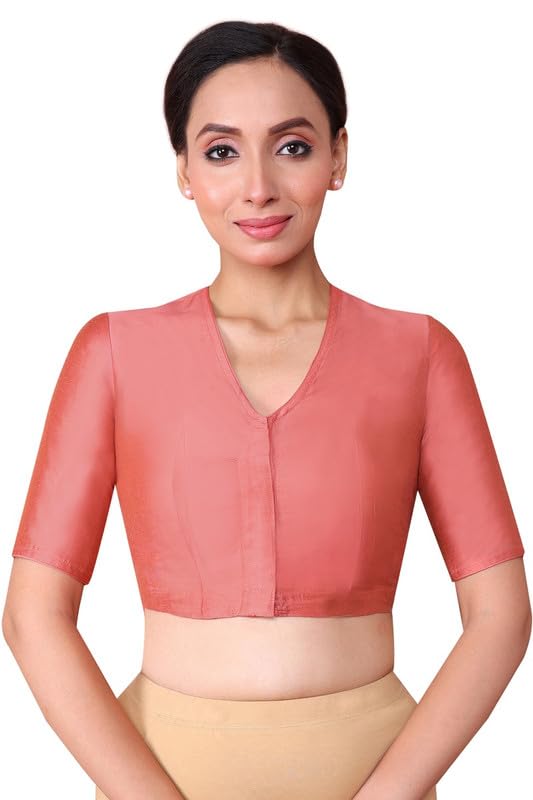 Image of RENE Cotton Tussar Blouse(T-005204@@P)