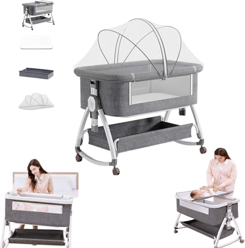 [mocoly]�ۈ�m���ďC2025�V�o��x�r�[�x�b�h �Y���Q�x�b�h �܂肽���� �x�r�[�x�b�h �~�j �x�r�[�x�b�g ��肩�� ����6�i���߉\ ���f�h�~ �V�����x�r�[�x�b�h 3-in-1 baby bed �ȈՃx�b�h �g�ݗ��ĊȒP �������~ �ᒠ���}�b�g��