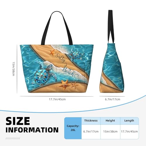 Large Beach Tote Bag Beach Bag Waterproof Sandproof Lightweight Women Tote4